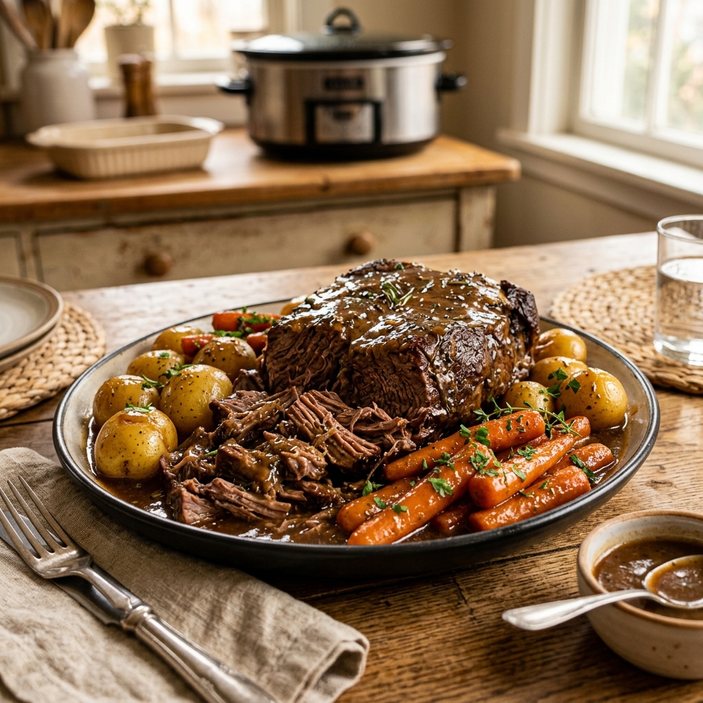 Classic Slow Cooker Beef Pot Roast