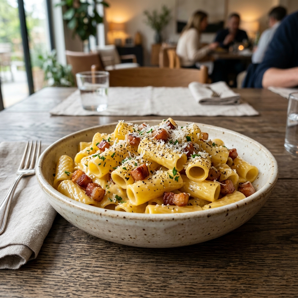 Crowd-Size Pasta Carbonara