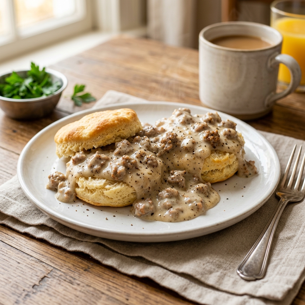 Southern Biscuits and Gravy